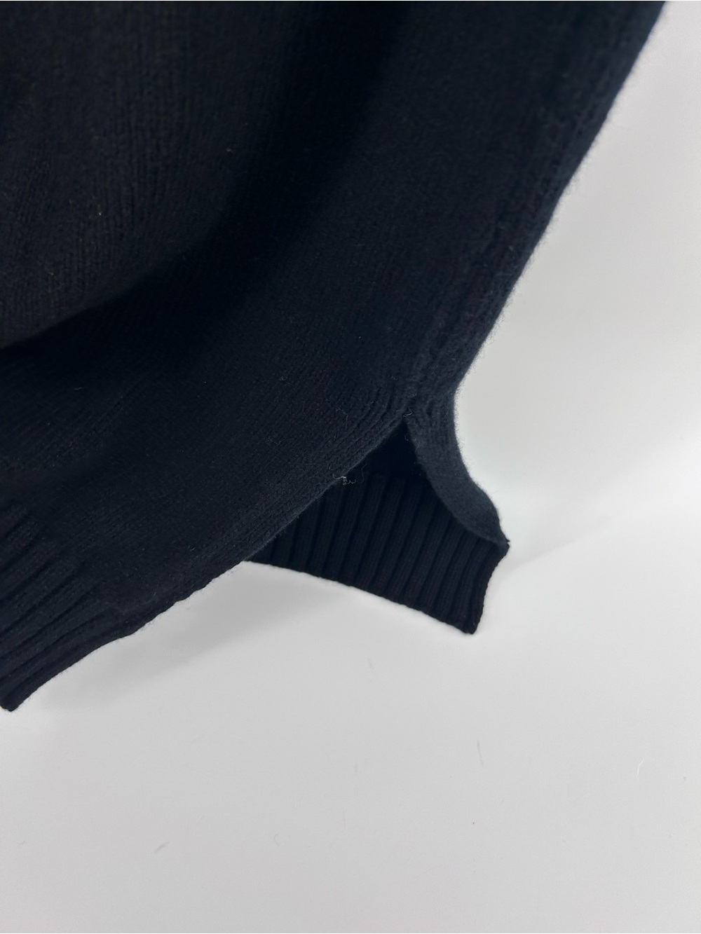 &Daughter Black 100% Wool Turtleneck Sweater Dress Made In Ireland Nwt Side Slit — image 7 of 8